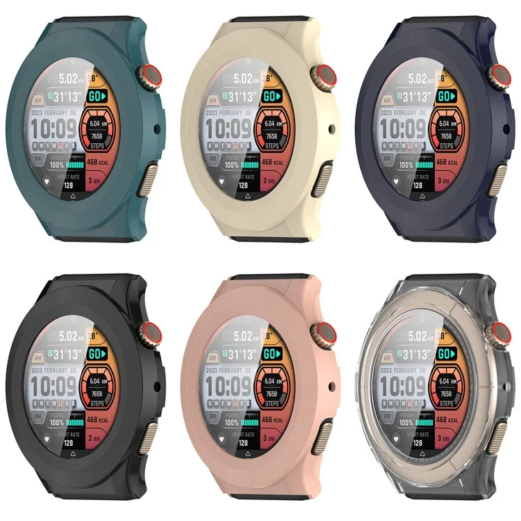 Para Huami Amazfit Cheetah Round / Cheetah Pro Capa de Relógio com Estrutura de PC e Película de Vidro - Preto