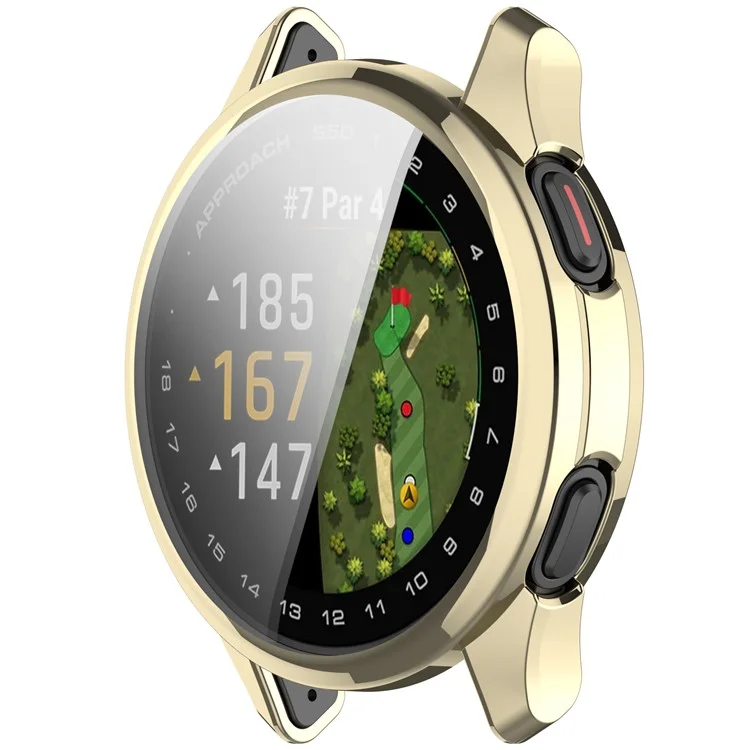 Чехол для часов Garmin Approach S50 из мягкого TPU - Светло-золотой