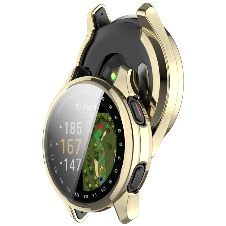 Чехол для часов Garmin Approach S50 из мягкого TPU - Светло-золотой