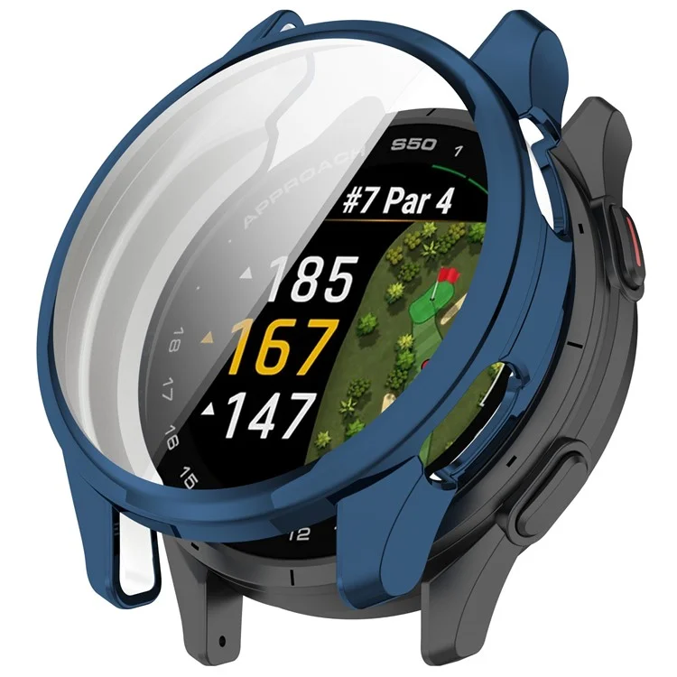 For Garmin Approach S50 Watch Case Soft TPU Protective Cover - Blue