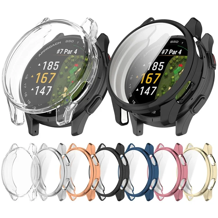 For Garmin Approach S50 Watch Case Soft TPU Protective Cover - Blue