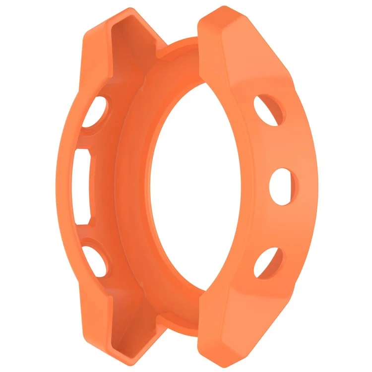 Étui de montre pour Garmin Descent G2 / G1 / G1 Solar / G1 Solar Letel Cadre pare-chocs en TPU creux et antichoc - Orange