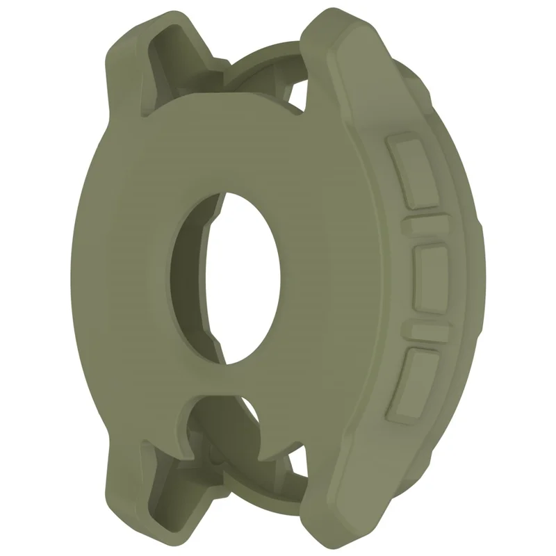 Per Garmin Instinct E 45mm Custodia Protettiva in Silicone Antiurto - Verde Militare