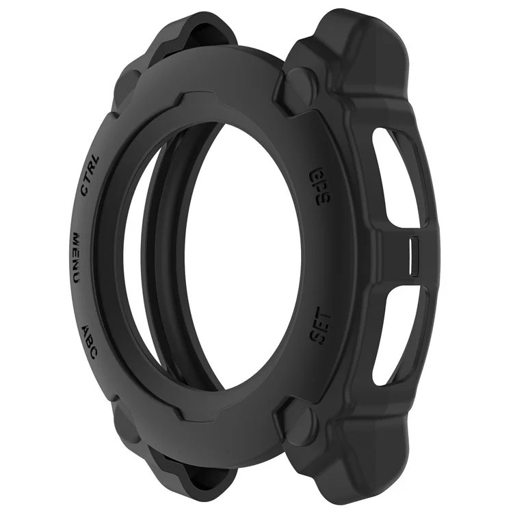 Para Garmin Instinct E 40mm Capa de Armadura à Prova de Choque TPU Proteção Robusta - Preto