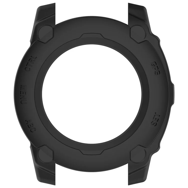 Para Garmin Instinct E 40mm Capa de Armadura à Prova de Choque TPU Proteção Robusta - Preto