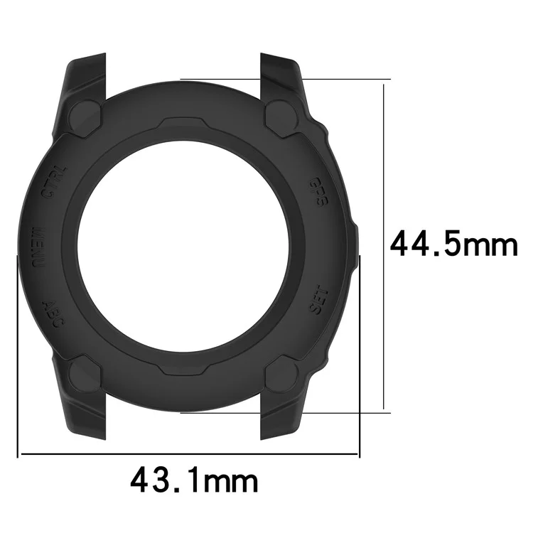 Para Garmin Instinct E 40mm Capa de Armadura à Prova de Choque TPU Proteção Robusta - Preto