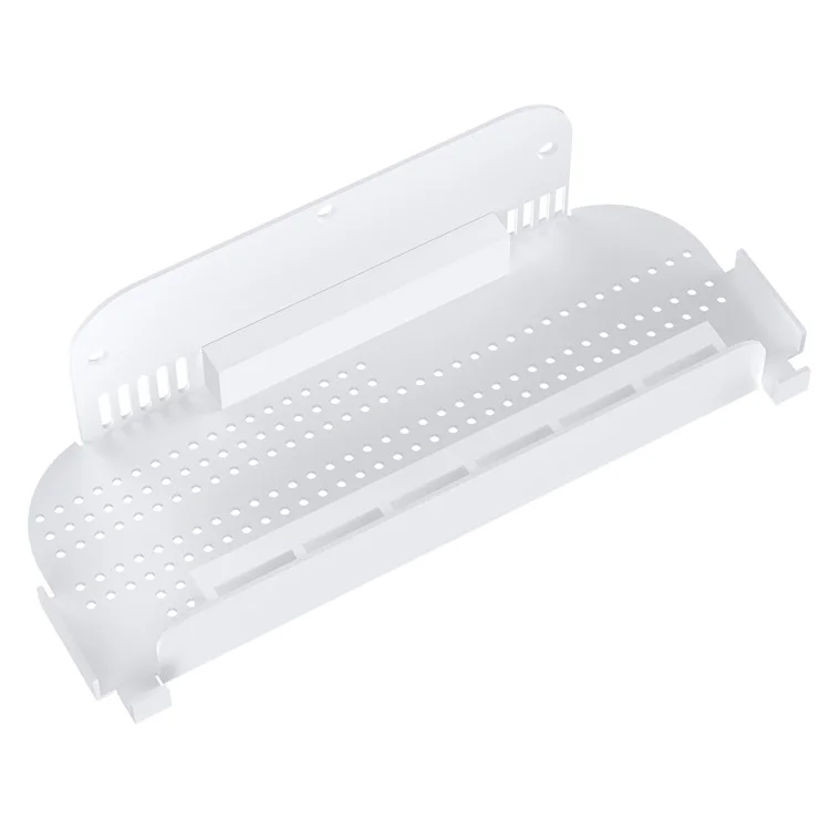 Support mural JYS JYS-NS2291 pour Console Nintendo Switch 2 / Switch / Switch OLED avec Emplacements de Rangement pour Cartes de Jeu - Blanc