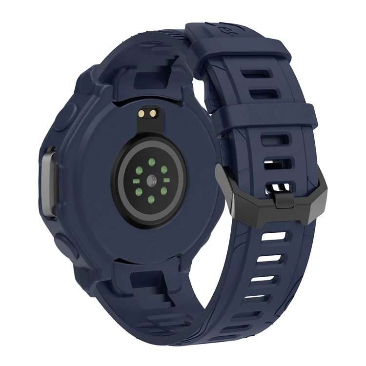 For Huami Amazfit T-Rex 3 Anti Scratch Protective Case TPU Watch Cover - Dark Blue