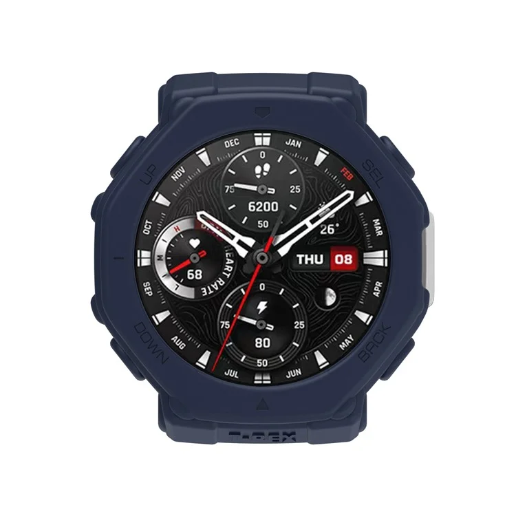 For Huami Amazfit T-Rex 3 Anti Scratch Protective Case TPU Watch Cover - Dark Blue