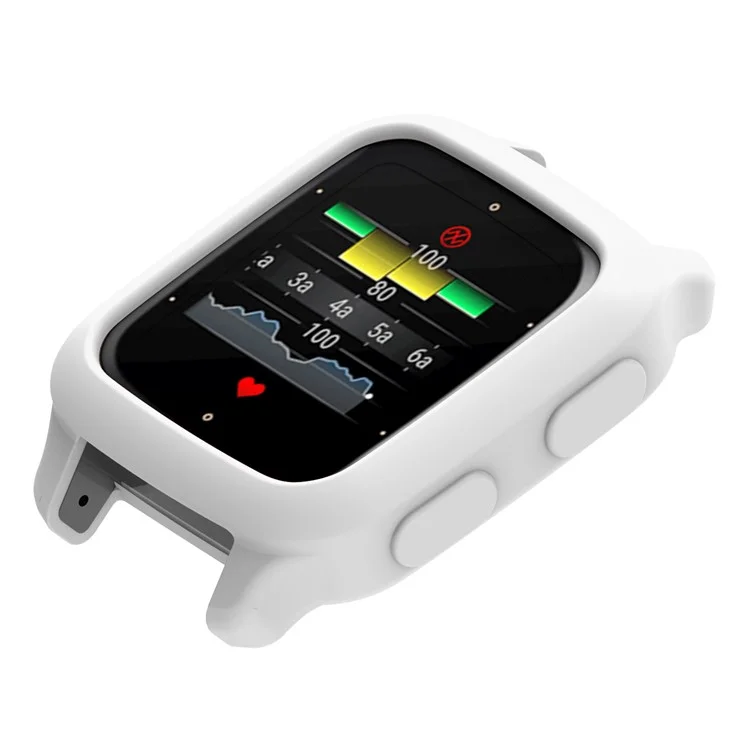 For Garmin Venu Sq 2 Anti Scratch Protective Case Silicone Watch Cover - White