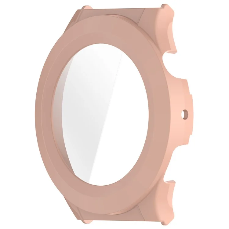 Capa para Relógio Huami Amazfit Cheetah Round / Cheetah Pro com Moldura de PC e Película de Vidro Temperado - Rosa