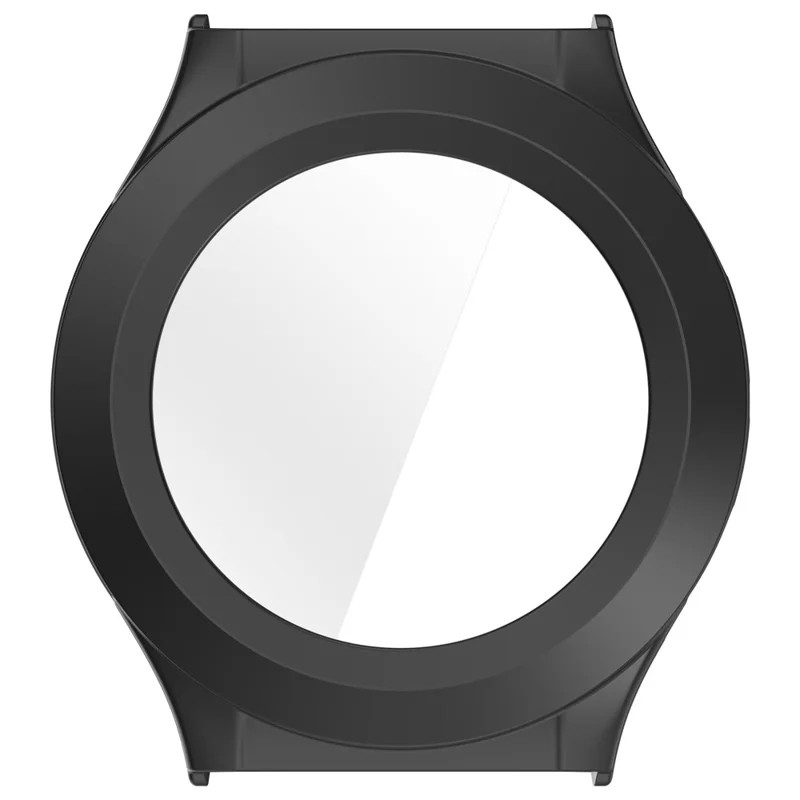 Watch Case for Huami Amazfit Cheetah Round / Cheetah Pro PC Frame Cover with Tempered Glass Screen Film - Black