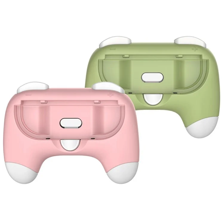 DOBE TNS-3163 2Pcs For Nintendo Switch 2 Ergonomic Left and Right Joy-Con Controller Grips - Pink+Green