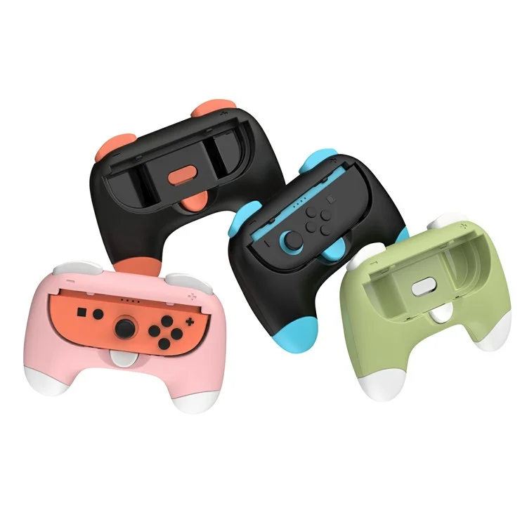 DOBE TNS-3163 2Pcs For Nintendo Switch 2 Ergonomic Left and Right Joy-Con Controller Grips - Pink+Green