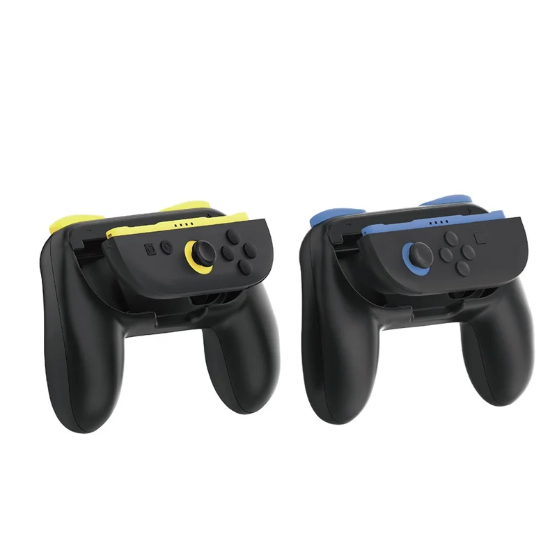 DOBE FOMIS ELECTRONICS TNS-3162 For Nintendo Switch 2 Game Console Ergonomic Left and Right Grip Handle Controller - Blue+Yellow