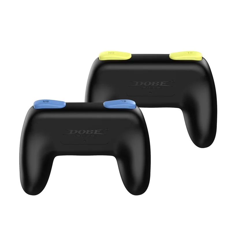 DOBE FOMIS ELECTRONICS TNS-3162 For Nintendo Switch 2 Game Console Ergonomic Left and Right Grip Handle Controller - Blue+Yellow