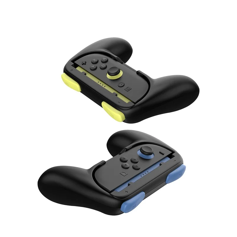 DOBE FOMIS ELECTRONICS TNS-3162 For Nintendo Switch 2 Game Console Ergonomic Left and Right Grip Handle Controller - Blue+Yellow