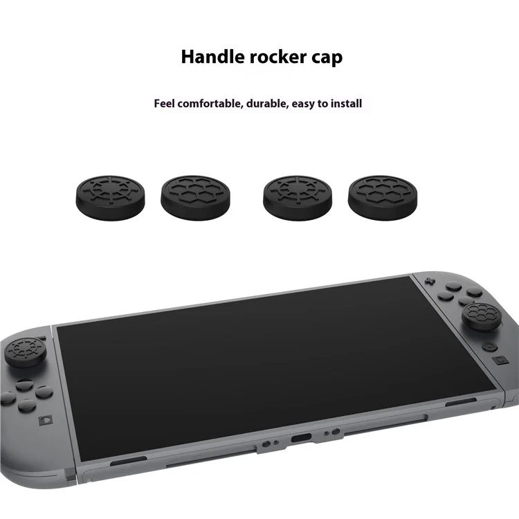 PGTECH GP-370 Kit de Protection pour Console de Jeu Nintendo Switch - Bouchons Anti-Poussière, Autocollants de Contrôleur, Capuchons de Joystick en Silicone