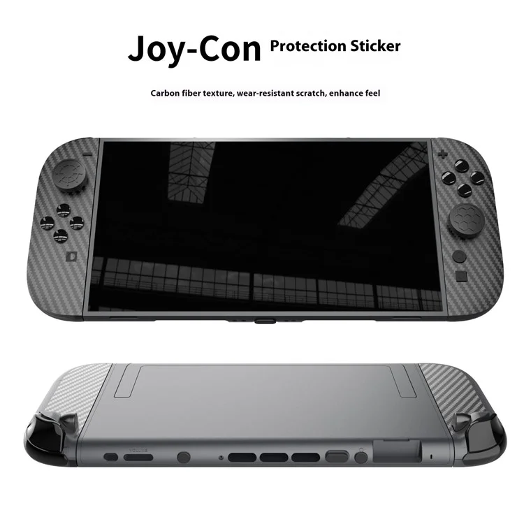 PGTECH GP-370 Kit de Protection pour Console de Jeu Nintendo Switch - Bouchons Anti-Poussière, Autocollants de Contrôleur, Capuchons de Joystick en Silicone