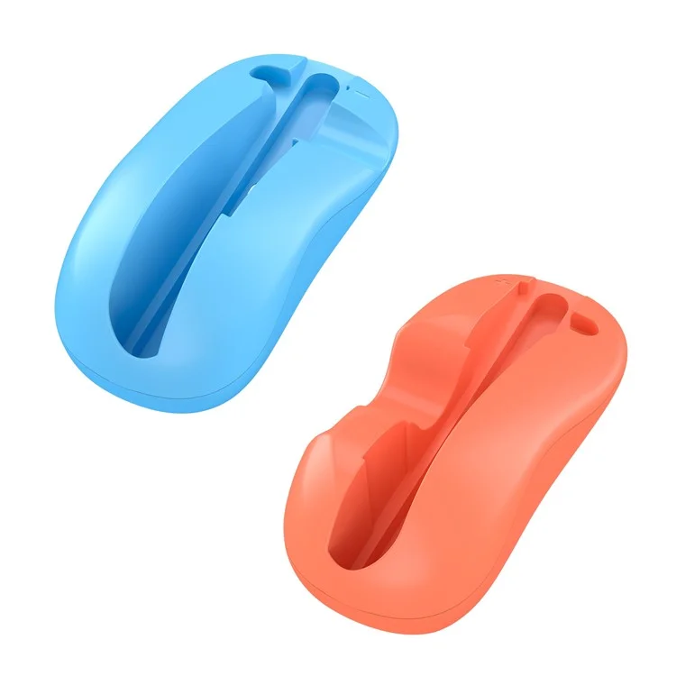 JYS-NS2296 2Pcs for Nintendo Switch 2 Joy-Con Grip Mouse Mini Portable Ergonomic Controller Base - Blue+Red
