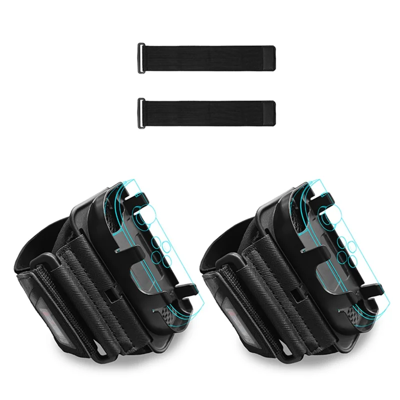 JYS-NS2271 لجهاز نينتندو سويتش 2 حزام قابل للتعديل للساق/الذراع قطعتان أربطة تحكم Joy-Con رياضية