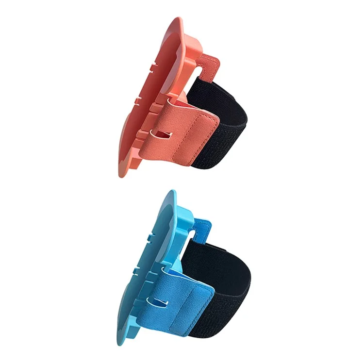 JYS-NS2262 2Pcs For Nintendo Switch 2 Dance Wristbands Joy-Con Controller Sports Wrist Bands - Blue+Red
