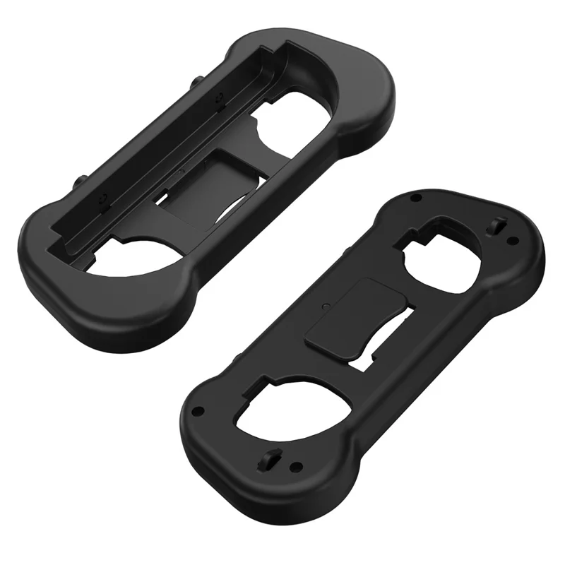 JYS-NS2263 2Pcs For Nintendo Switch 2 Joy-Con Grip Handle Ergonomic Controller Attachment with Wrist Strap - Black