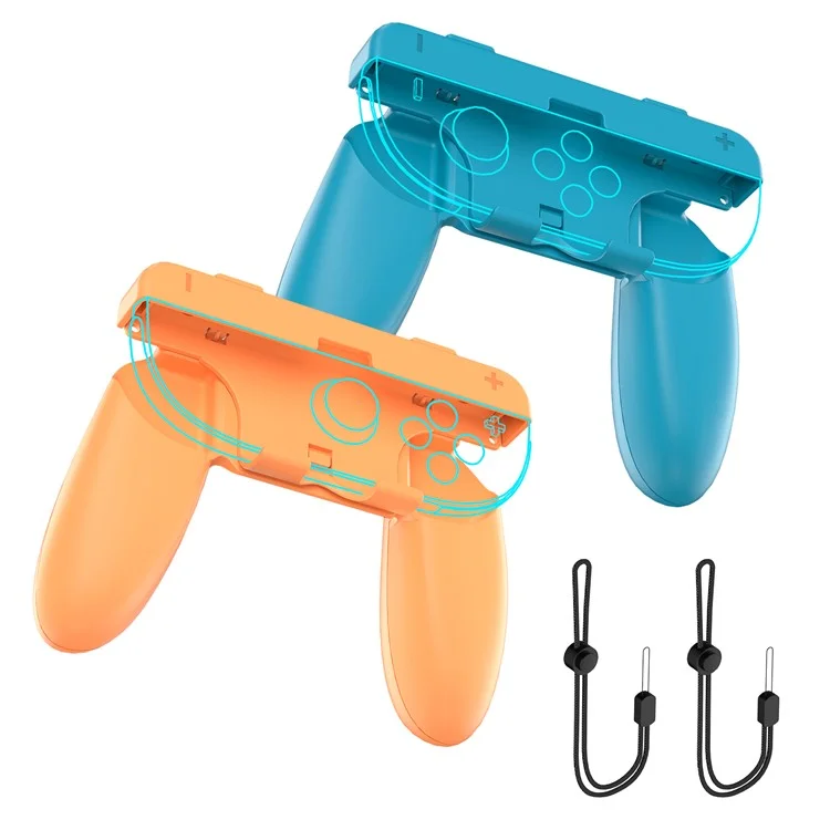 JYS-NS2276 Pour Nintendo Switch 2 Poignée de Contrôleur Joy-Con Détachable Ergonomique Manette de Jeu - Bleu+Rouge