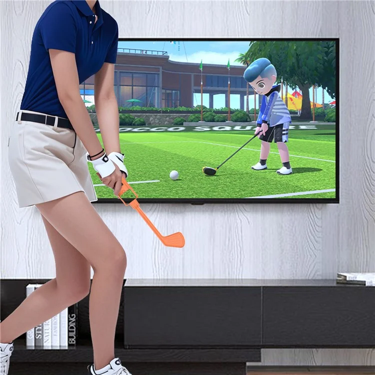 JYS-NS2265 Pour Nintendo Switch 2 Poignée de Club de Golf Joy-Con Gauche et Droite avec Dragonne - Bleu+Rouge