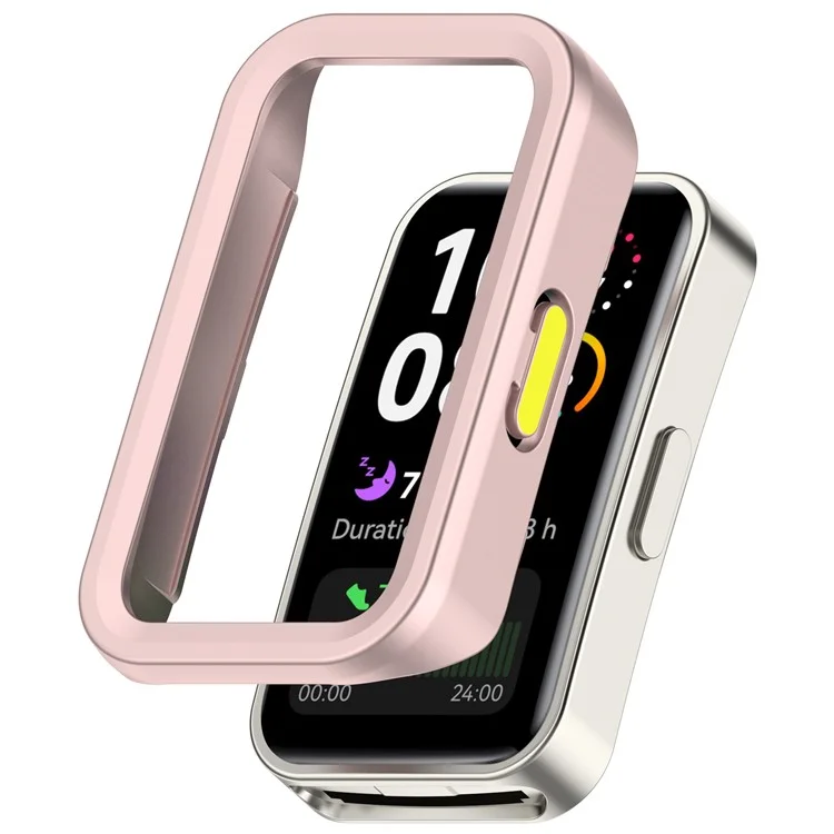 Watch Case For Huawei Band 10 NFC  /  10  /  9 NFC  /  9  /  8 NFC  /  8 Half-Wrapped Hollow Hard PC Protective Cover - Pink  /  Green