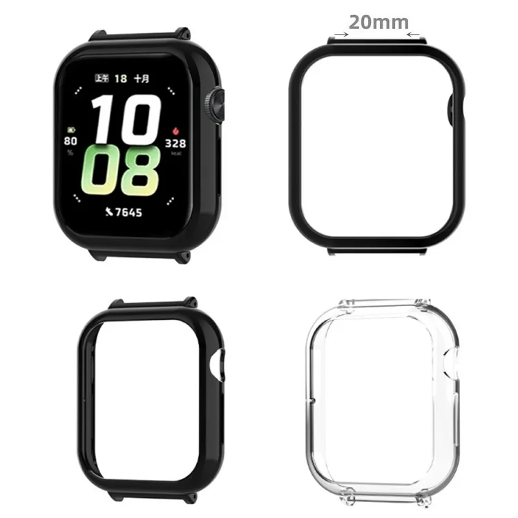 For Honor Watch 5 Protective Case 20mm Watch Strap Connector Frame - Black