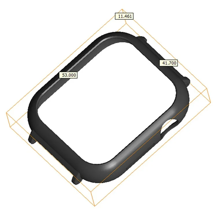For Honor Watch 5 Protective Case 20mm Watch Strap Connector Frame - Black