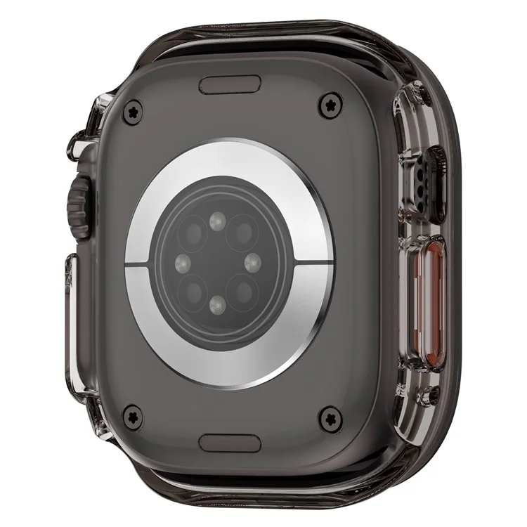 Funda Rígida IML para Apple Watch Ultra 2 49mm / Ultra 49mm con Película Protectora de Cristal Templado - Negro Transparente