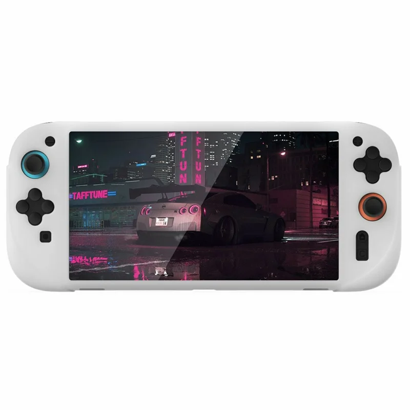 DOBE TNS-3158 For Nintendo Switch 2 Game Console Flexible Silicone Case Full Body Protection Cover - Transparent White