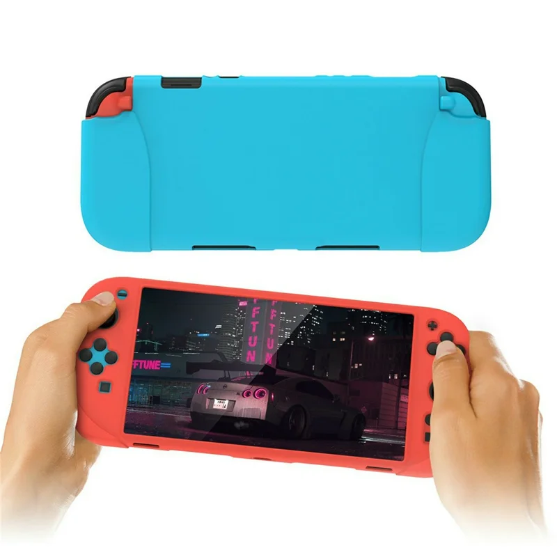 DOBE TNS-3158 For Nintendo Switch 2 Game Console Flexible Silicone Case Full Body Protection Cover - Transparent White
