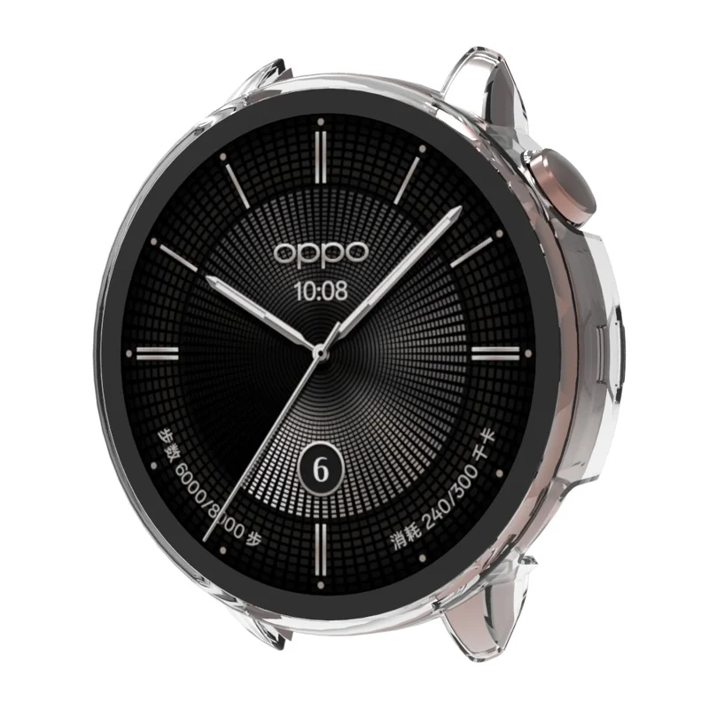 For Oppo Watch X2 Mini Watch Case PC Frame with Glass Screen Film - Transparent