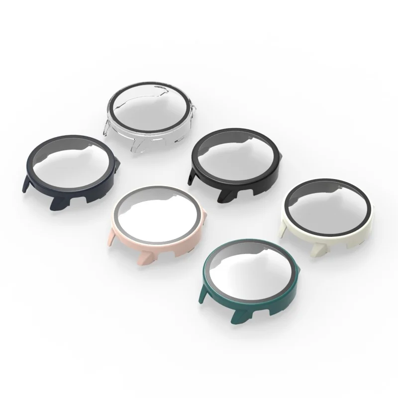 For Oppo Watch X2 Mini Watch Case PC Frame with Glass Screen Film - Transparent