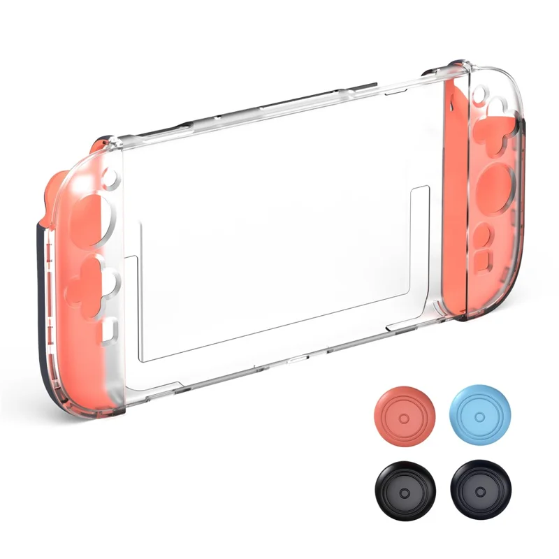 STARTRC GAMES Para Nintendo Switch 2 Capa de Controle Joy-Con Tricolor em PC para Console, com 4 Capas de Proteção para Analógicos