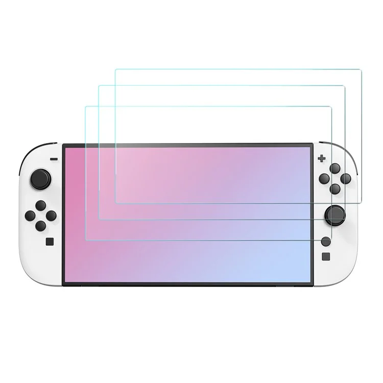 STARTRC GAMES 3 Uds Protector de Pantalla para Nintendo Switch Cristal Templado de Alta Definición