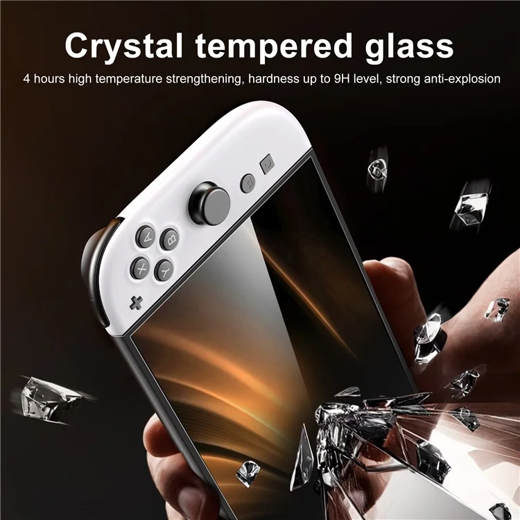 STARTRC GAMES 3 Uds Protector de Pantalla para Nintendo Switch Cristal Templado de Alta Definición
