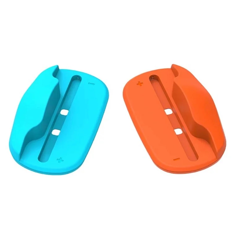 HBS-2814 2Pcs For Nintendo Switch 2 Joy-Con Game Controller Mouse Stand Portable Mouse Dock Controller Stand - Blue+Orange
