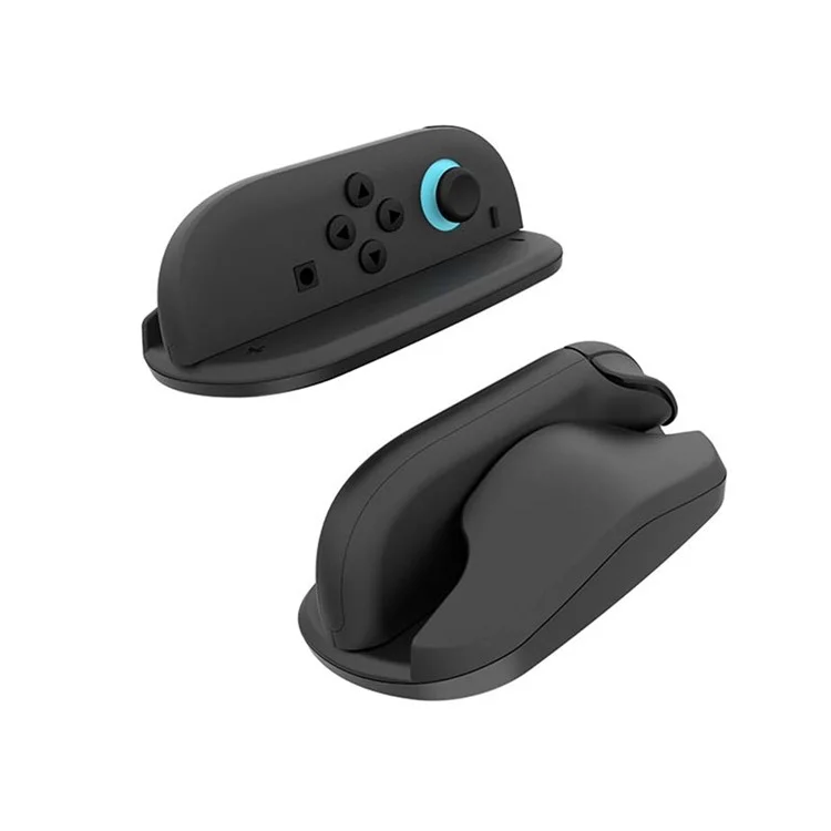 HBS-2814 2Pcs For Nintendo Switch 2 Joy-Con Game Controller Mouse Stand Portable Mouse Dock Controller Stand - Blue+Orange