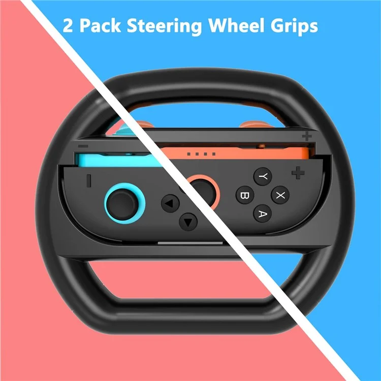HBS-2813 2Pcs For Nintendo Switch 2 Joy-Con Handle Racing Steering Wheel Grip Game Console Accessories