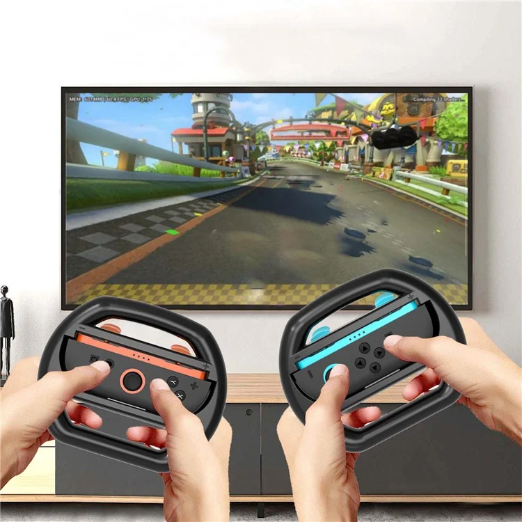 HBS-2813 2Pcs For Nintendo Switch 2 Joy-Con Handle Racing Steering Wheel Grip Game Console Accessories