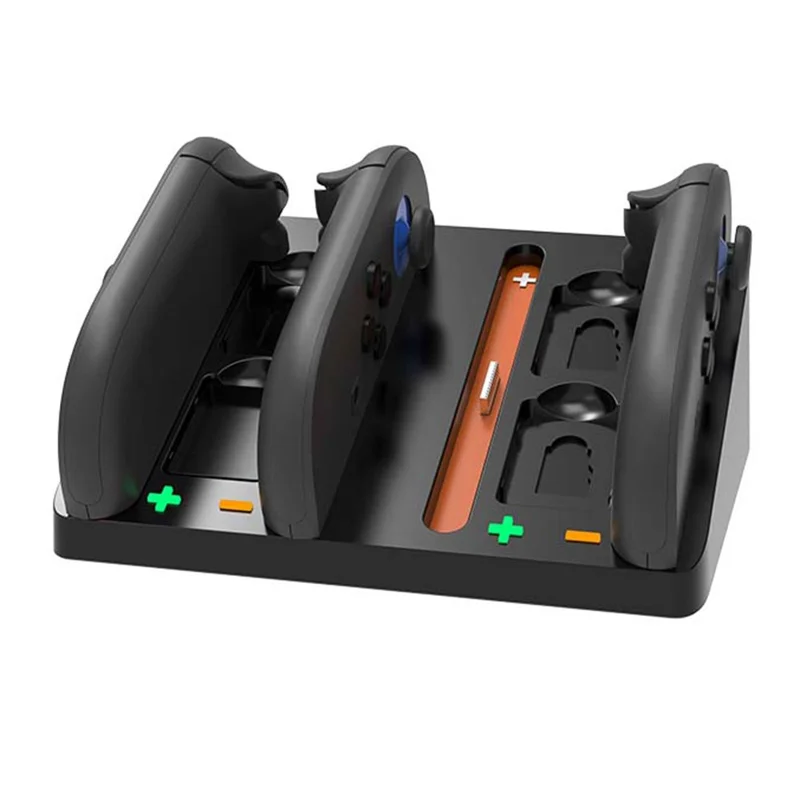 HBS-2803 Зарядная станция для Nintendo Switch на 4 слота с LED-индикатором для 2 Joy-Con контроллеров