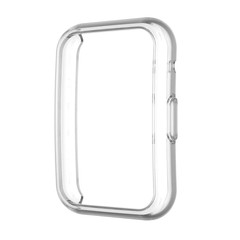 Full Coverage Electroplated TPU Smart Watch Protective Cover Case for Huawei Watch Fit - Transparent