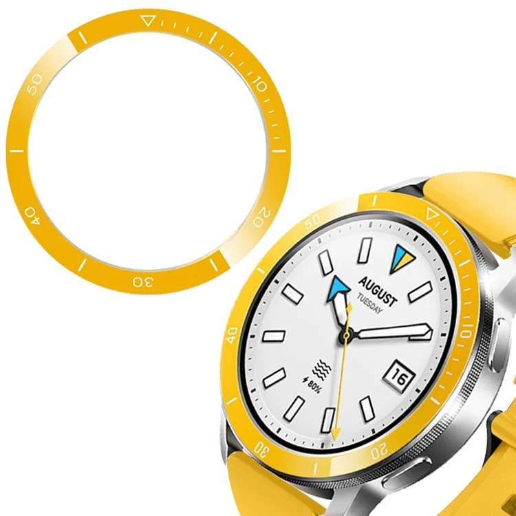 Para Xiaomi Watch S4 / S3 Aro de Metal para Smartwatch - Amarelo