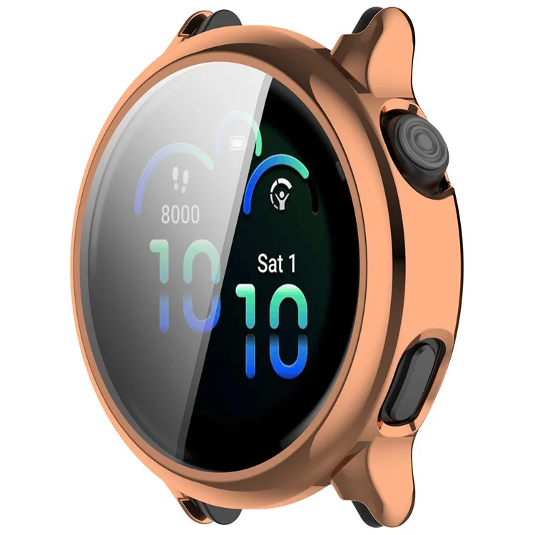 Pour Garmin Vivoactive 6 Étui de Montre Protection Intégrale Résistant aux Rayures Housse TPU - Or Rose