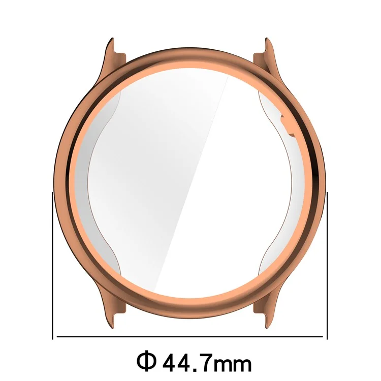 Pour Garmin Vivoactive 6 Étui de Montre Protection Intégrale Résistant aux Rayures Housse TPU - Or Rose