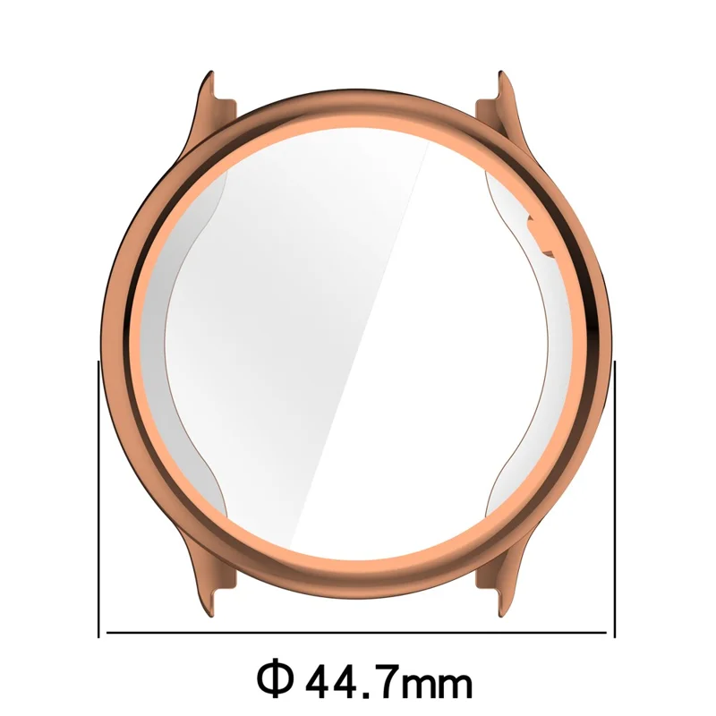Für Garmin Vivoactive 6 Uhrengehäuse Vollschutz Kratzfeste TPU-Hülle - Transparent